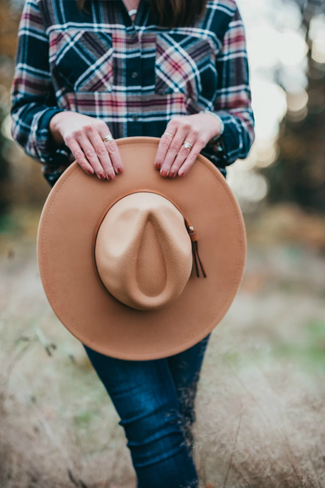 Carmen Brimmed Hat - Caramel