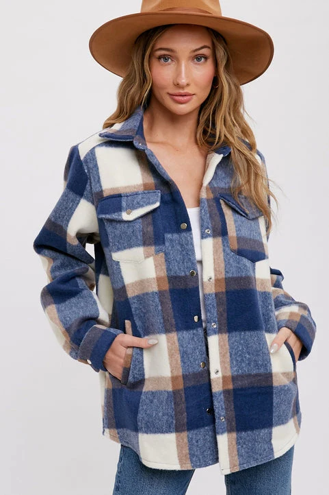 Brea Flannel - Cornflower